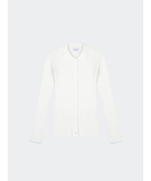 LINDA MODAL-BLEND CARDIGAN WHITE