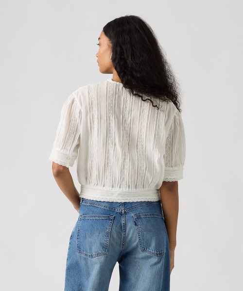 Levi's(リーバイス)の「Levi's/リーバイス BLUETAB(TM) BANDIT ブラウス(シャツ/ブラウス・レディース・ホワイト・M/S/XS)」の2枚目の写真