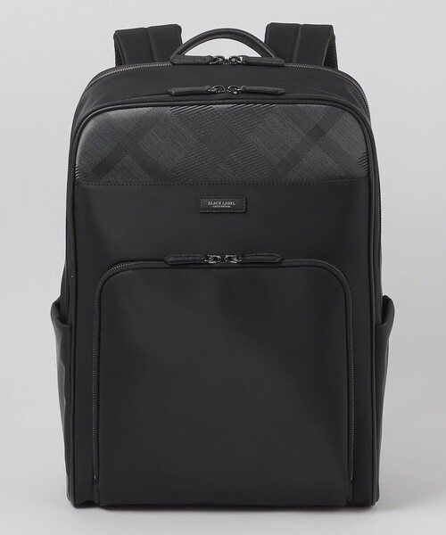 BLACK LABEL CRESTBRIDGE（ブラックレーベル・クレストブリッジ）の「ナイロンコンビカルゼシャドークレストブリッジチェックビジネスバックパック（バックパック/リュック・メンズ・ブラック/ネイビー・FREE）」の6枚目の写真