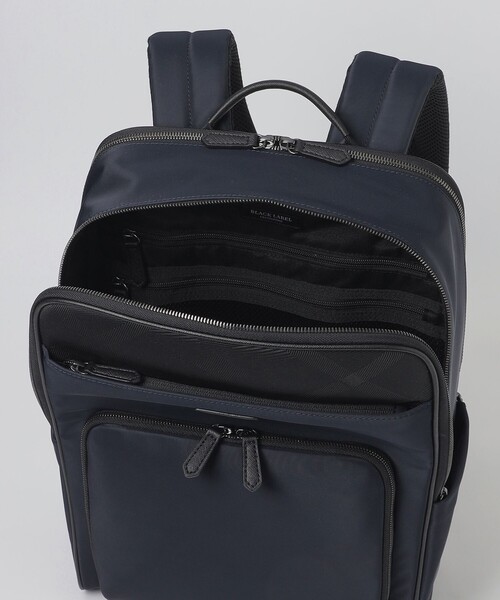 BLACK LABEL CRESTBRIDGE（ブラックレーベル・クレストブリッジ）の「ナイロンコンビカルゼシャドークレストブリッジチェックビジネスバックパック（バックパック/リュック・メンズ・ブラック/ネイビー・FREE）」の10枚目の写真
