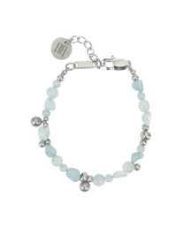 RAD FICTION（ラッドフィックション）の「LINBER CHARM GEMSTONE BRACELET / PALE BLUE（ブレスレット）」