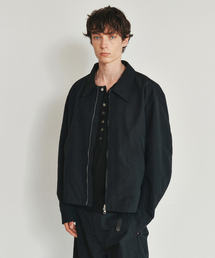 HEUTE（ホイテ）の「RUSTLE CURVE SHORT JACKET (BLACK)（MA-1）」