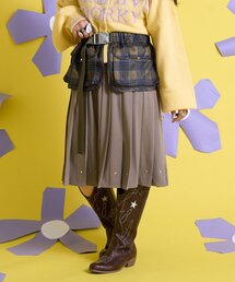 CIAOPANIC | 【Me+Me/ミープラスミー】マルチウェイポケット付プリーツスカート(スカート)