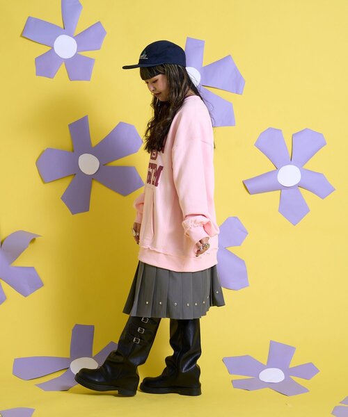 CIAOPANIC（チャオパニック）の「【Me＋Me/ミープラスミー】マルチウェイポケット付プリーツスカート（スカート・レディース・グレー/ブラック・ONE SIZE）」の9枚目の写真