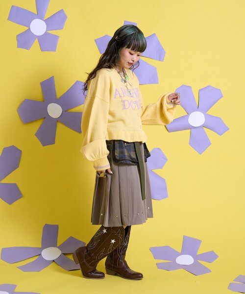 CIAOPANIC（チャオパニック）の「【Me＋Me/ミープラスミー】マルチウェイポケット付プリーツスカート（スカート・レディース・グレー/ブラック・ONE SIZE）」の18枚目の写真