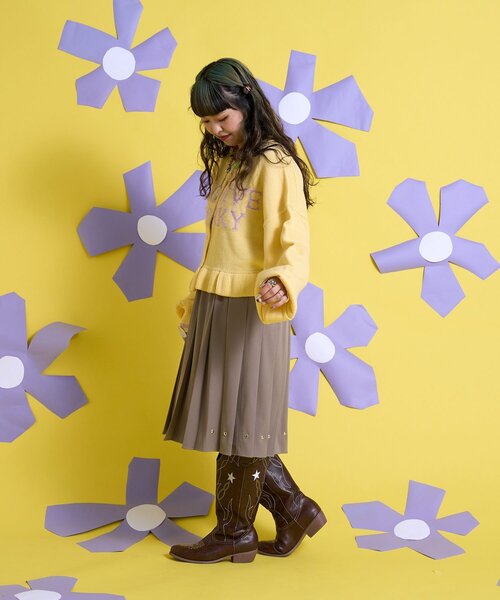 CIAOPANIC（チャオパニック）の「【Me＋Me/ミープラスミー】マルチウェイポケット付プリーツスカート（スカート・レディース・グレー/ブラック・ONE SIZE）」の21枚目の写真