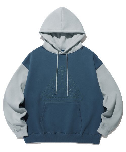 SUNRISE STITCH LOGO HOODIE — глубокий синий (IK2DFMM406A)