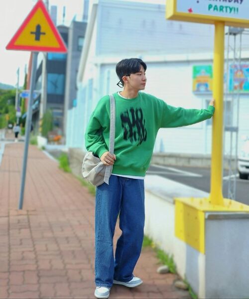 SLOWACID（スローアシッド）の「ブレリー ロゴ スウェットシャツ [グリーン]（スウェット・レディース・その他・M/L/XL/S）」の18枚目の写真
