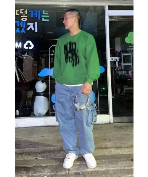 SLOWACID（スローアシッド）の「ブレリー ロゴ スウェットシャツ [グリーン]（スウェット・レディース・その他・M/L/XL/S）」の19枚目の写真