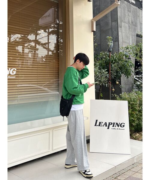 SLOWACID（スローアシッド）の「ブレリー ロゴ スウェットシャツ [グリーン]（スウェット・レディース・その他・M/L/XL/S）」の20枚目の写真