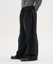 TRIP LE SENS（トリップ ル センス）の「[F/W]カットアウトソフトカーブバンディングパンツ_ブラック（スウェットパンツ）」