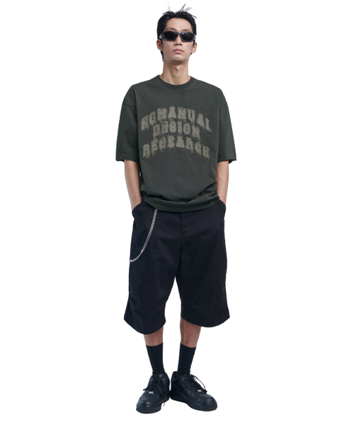 NOMANUAL(NOMANUAL)の「OVERDYED D.A.L T-SHIRT - DEEP KHAKI(Tシャツ/カットソー・メンズ・その他・S/M/L/XL)」の4枚目の写真