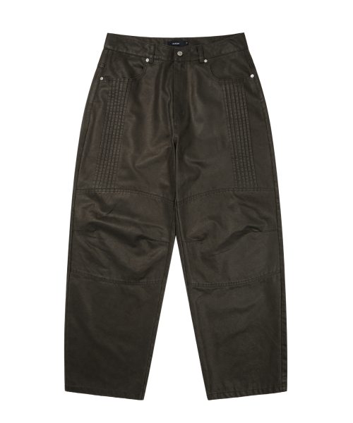 AAKAM（アーカム）の「Knee Panel Washed Leather Pants (Black)（その他パンツ・レディース・その他・2/1）」の12枚目の写真