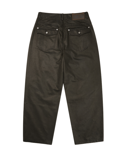AAKAM（アーカム）の「Knee Panel Washed Leather Pants (Black)（その他パンツ・レディース・その他・2/1）」の13枚目の写真