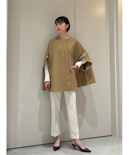 ESTNATION(エストネーション)の「ESTNATION / ダブルクロステーパードパンツ(スラックス・レディース・ネイビー/ブラック/ホワイト・38/36/34)」の11枚目の写真