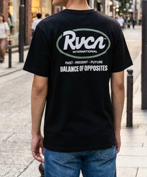RVCA(ルーカ)の「【RVCA/ルーカ】 RANCH SCRIPT SS/バックプリント オーバルロゴ 半袖Tシャツ(Tシャツ/カットソー・レディース・ブラック/ホワイト・LARGE/SMALL)」の7枚目の写真