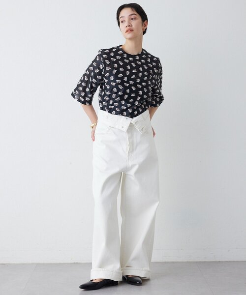 THE PAUSE（ザ ポーズ）の「【THE PAUSE】フラワージャガードブラウス（シャツ/ブラウス・レディース・ブラック/イエロー・FREE）」の10枚目の写真