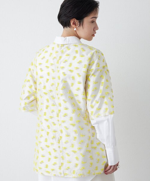 THE PAUSE（ザ ポーズ）の「【THE PAUSE】フラワージャガードブラウス（シャツ/ブラウス・レディース・ブラック/イエロー・FREE）」の18枚目の写真