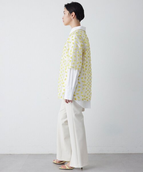 THE PAUSE（ザ ポーズ）の「【THE PAUSE】フラワージャガードブラウス（シャツ/ブラウス・レディース・ブラック/イエロー・FREE）」の16枚目の写真