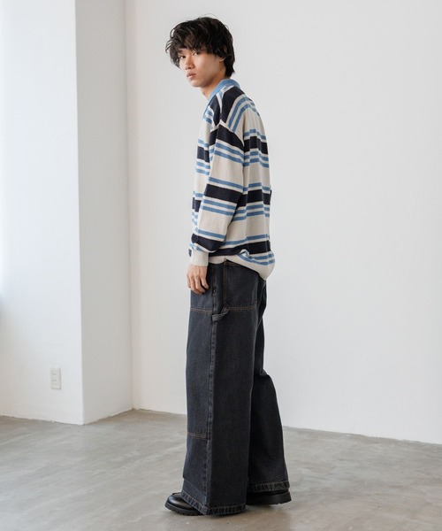 PBLIM（ページボーイリム）の「《UNISEX》プレッピーラガーニット（ニット/セーター・レディース・ブルー/グリーン・FREE）」の16枚目の写真