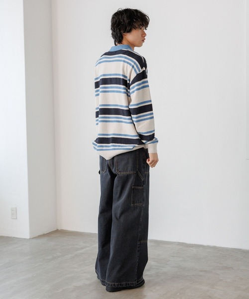 PBLIM（ページボーイリム）の「《UNISEX》プレッピーラガーニット（ニット/セーター・レディース・ブルー/グリーン・FREE）」の19枚目の写真