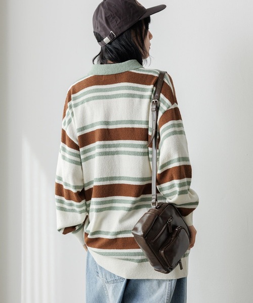 PBLIM（ページボーイリム）の「《UNISEX》プレッピーラガーニット（ニット/セーター・レディース・ブルー/グリーン・FREE）」の6枚目の写真