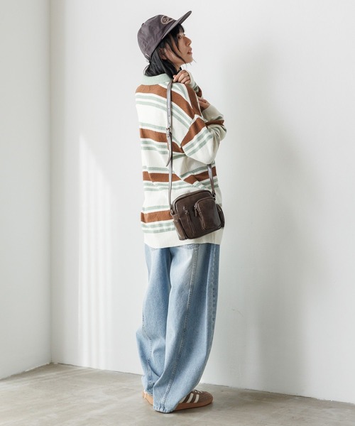 PBLIM（ページボーイリム）の「《UNISEX》プレッピーラガーニット（ニット/セーター・レディース・ブルー/グリーン・FREE）」の9枚目の写真