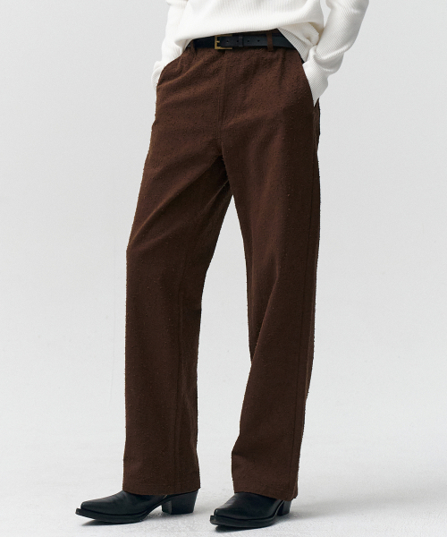 NOIRER(ノイア)の「パンチドストレートデニムパンツ(ブラウン)(デニムパンツ・メンズ・その他・48/50/52)」の1枚目の写真