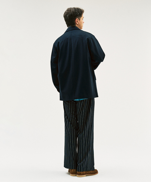 417 EDIFICE（フォーワンセブンエディフィス）の「【MOONLIGHT CLOTHING】YUP Wジャケット（テーラードジャケット・メンズ・ネイビー/ダークブルー/ブラウン・40/38/42）」の7枚目の写真