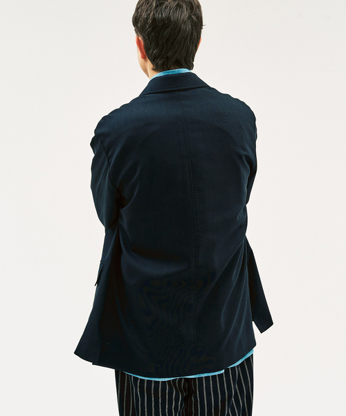 417 EDIFICE（フォーワンセブンエディフィス）の「【MOONLIGHT CLOTHING】YUP Wジャケット（テーラードジャケット・メンズ・ネイビー/ダークブルー/ブラウン・40/38/42）」の12枚目の写真