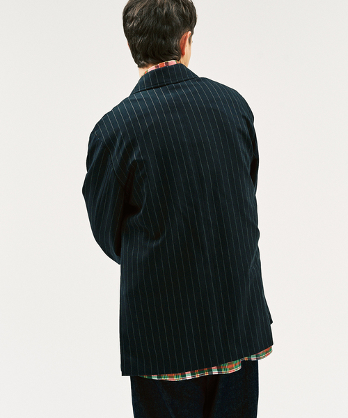 417 EDIFICE（フォーワンセブンエディフィス）の「【MOONLIGHT CLOTHING】YUP Wジャケット（テーラードジャケット・メンズ・ネイビー/ダークブルー/ブラウン・40/38/42）」の21枚目の写真