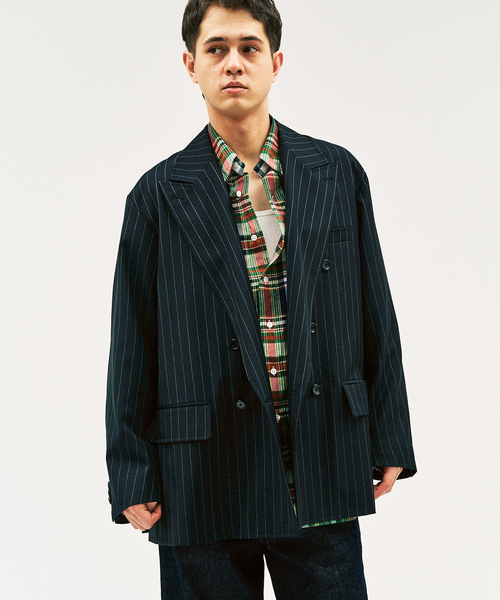 417 EDIFICE（フォーワンセブンエディフィス）の「【MOONLIGHT CLOTHING】YUP Wジャケット（テーラードジャケット・メンズ・ネイビー/ダークブルー/ブラウン・40/38/42）」の22枚目の写真