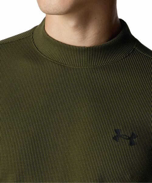 UNDER ARMOUR(アンダーアーマー)の「UAドライブ ワッフル ロングスリーブ モックネック シャツ(ゴルフ/メンズ)(ポロシャツ・メンズ・グリーン系・M/2XL/L/XL)」の4枚目の写真