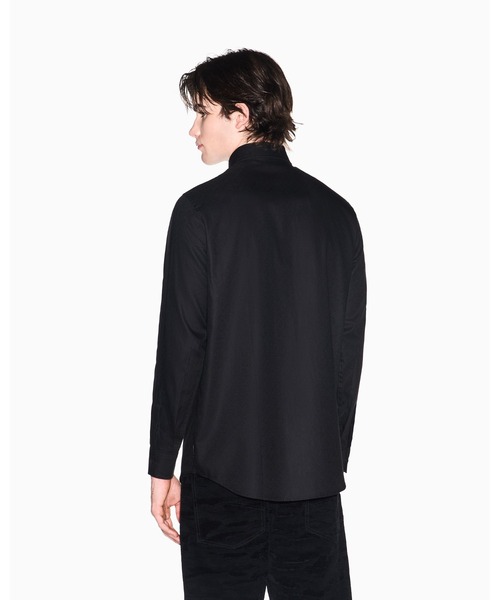 ARMANI EXCHANGE(アルマーニエクスチェンジ)の「【A|X アルマーニ エクスチェンジ】ダイアゴナル オールオーバージャカードロゴ シャツ/REGULAR(シャツ/ブラウス・メンズ・ブラック・X-SMALL/X-LARGE/SMALL/MEDIUM/LARGE)」の2枚目の写真