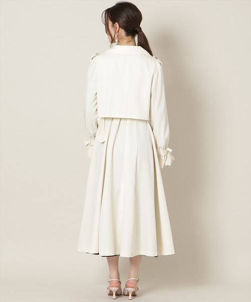 WILLSELECTION（ウィルセレクション）の「リボンスリーブ3WAYトレンチコート（トレンチコート・レディース・オフホワイト/ベージュ/アイボリー・FREE）」の6枚目の写真