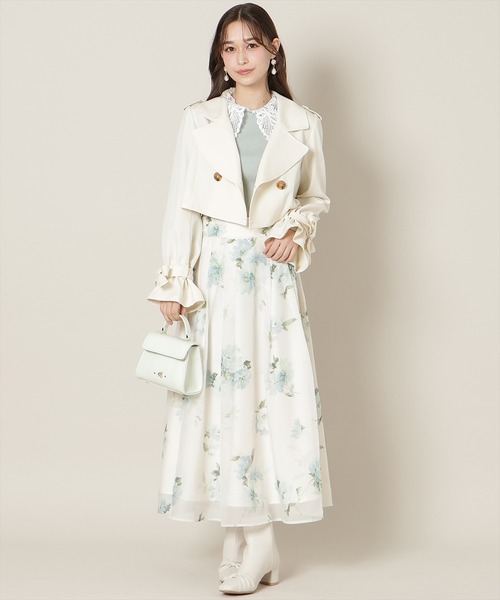 WILLSELECTION（ウィルセレクション）の「リボンスリーブ3WAYトレンチコート（トレンチコート・レディース・オフホワイト/ベージュ/アイボリー・FREE）」の8枚目の写真