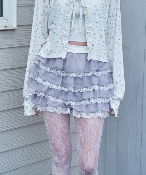 スウィートドットフリルショートパンツ（その他パンツ）｜Lovilyn