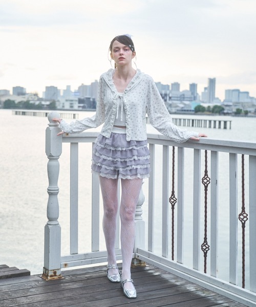 スウィートドットフリルショートパンツ（その他パンツ）｜Lovilyn