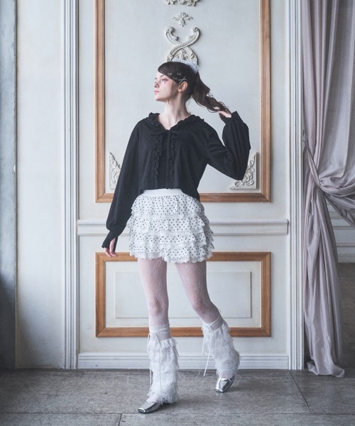 スウィートドットフリルショートパンツ(その他パンツ)|Lovilyn スウィートドットフリルショートパンツ(その他パンツ)|Lovilyn