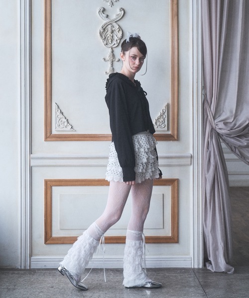 Lovilyn(ラヴィリン)の「スウィートドットフリルショートパンツ(その他パンツ・レディース・ホワイト/ライトグレー/ブラック・SMALL/MEDIUM)」の7枚目の写真