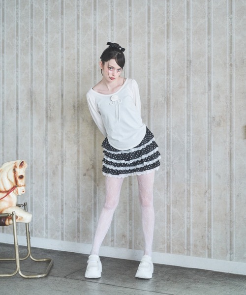 スウィートドットフリルショートパンツ（その他パンツ）｜Lovilyn