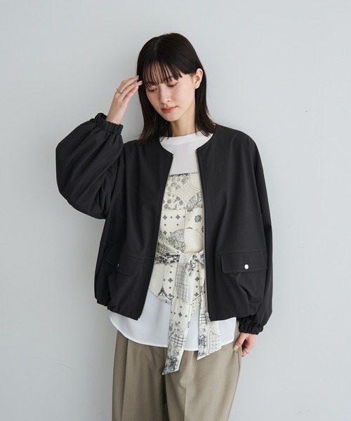 YECCA VECCA（イェッカヴェッカ）の「スカーフ柄オーバーキャミ（キャミソール・レディース・アイボリー/ブラック・FREE）」の21枚目の写真