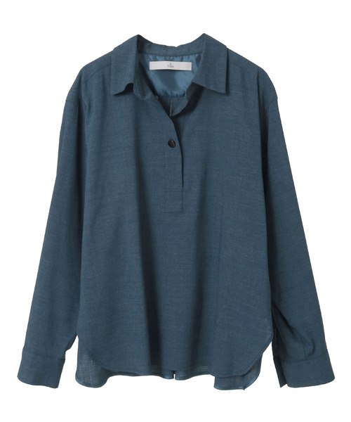 Tiara(ティアラ)の「スキッパーシャツ(シャツ/ブラウス・レディース・グレー/ピンク/ネイビー・FREE)」の3枚目の写真