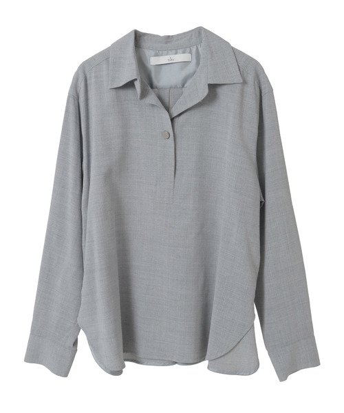 Tiara(ティアラ)の「スキッパーシャツ(シャツ/ブラウス・レディース・グレー/ピンク/ネイビー・FREE)」の11枚目の写真