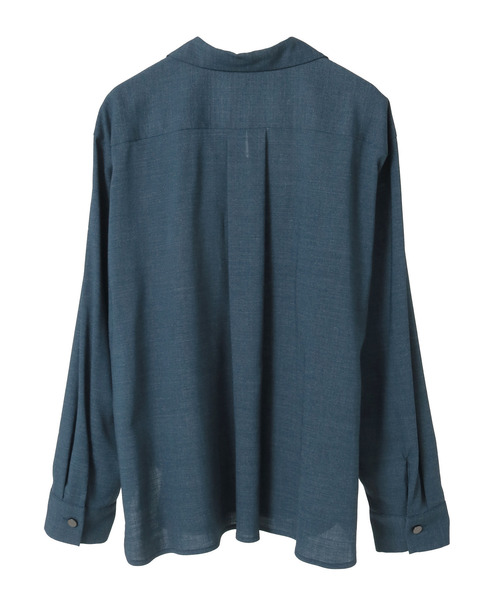 Tiara(ティアラ)の「スキッパーシャツ(シャツ/ブラウス・レディース・グレー/ピンク/ネイビー・FREE)」の12枚目の写真