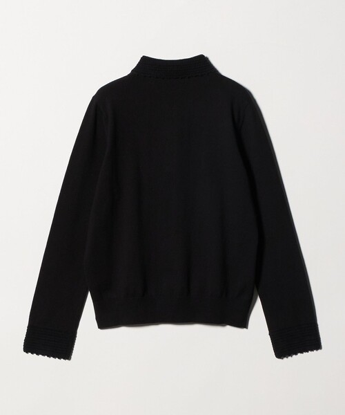 UNITED ARROWS（ユナイテッドアローズ）の「クロシェ ポロニット ‐ウォッシャブル‐（ニット/セーター・レディース・グレー系/オフホワイト/ブラック・FREE）」の7枚目の写真