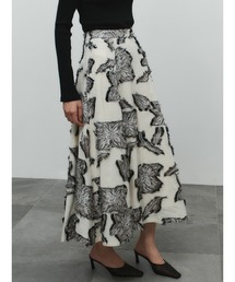 anuans | ボタニカルフラワーカットジャガードスカート(スカート)