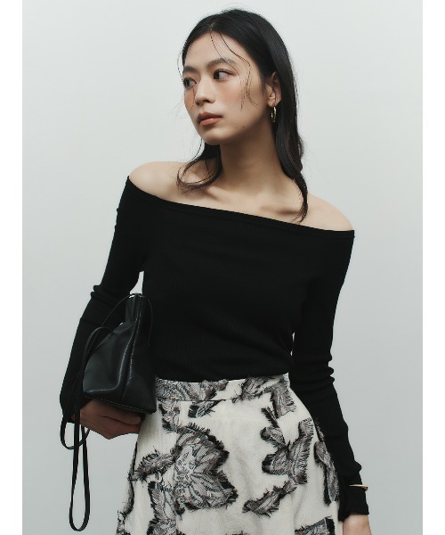 anuans（アニュアンス）の「ボタニカルフラワーカットジャガードスカート（スカート・レディース・ベージュ・MEDIUM/SMALL）」の9枚目の写真