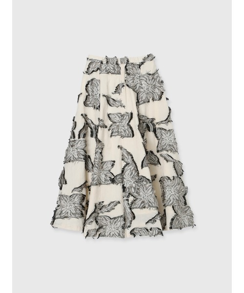 anuans（アニュアンス）の「ボタニカルフラワーカットジャガードスカート（スカート・レディース・ベージュ・MEDIUM/SMALL）」の20枚目の写真