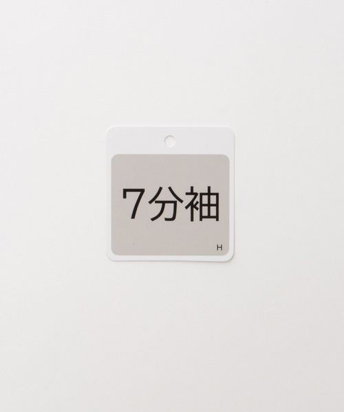 Honeys（ハニーズ）の「【ＵＶカット】７分袖テレコＴシャツ（Tシャツ/カットソー・レディース・ブラック/オフホワイト/ブルー/ライトイエロー/ベージュ/ミント・L/LL/M/S）」の8枚目の写真